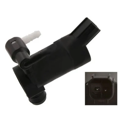 Image of 1S7117K624FD, 1S7117K624FE Windshield Washer Pump FEBI BILSTEIN 34863 12V FORD: Focus 2, Galaxy Mk2 MPV, MONDEO 4 Turnier, VOLVO: C30, XC90 I