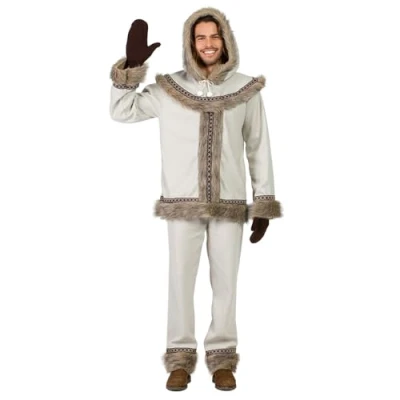 Image of Boland 84004 Inuit Adult Nanook Costume, Multicoloured, X/L