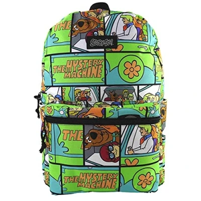 Image of Bioworld Scooby Doo The Mystery Machine Backpack, Green, L