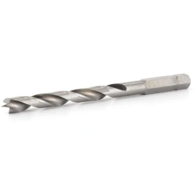 Image of FAMAG 8mm HSS Ground Brad Point Drill Bit 1/4&quot; Hex Shank Long, 1597080