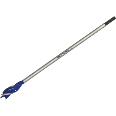 Image of IRWIN 1922003 6X Blue Groove Long Wood Bit 25 mm x 16 Inch