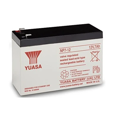 Image of Yuasa NP7 12 (NP7 12S) 12v 7Ah SLA Battery (Yuasa)