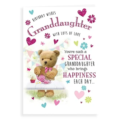 Image of Regal Publishing Cute Birthday Card Granddaughter 9 x 6 inches