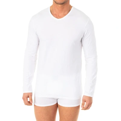 Image of Abanderado Mens X Temp long sleeve T shirt A040Y men White Size Large
