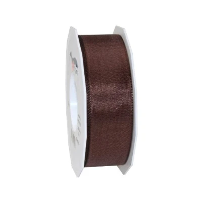 Image of C.E. Pattberg Präsent Europa Taffeta Ribbon Brown 40 mm width, 50 m length