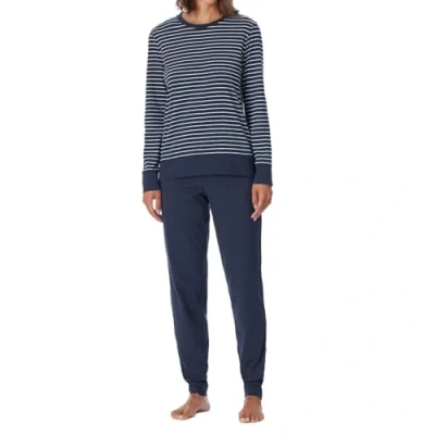 Image of Schiesser Women&#039;s Uncover Nightwear Pajama Set, Dunkelblau_181753, 36