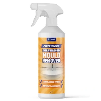 Image of PureSafe 1 Litre Mould Remover Spray Extra Strength Powerful, Fast Acting Anti Cleaner for Walls, Tiles, and Seals Long Lasting Black Mildew Stain Removal, Easy to Use