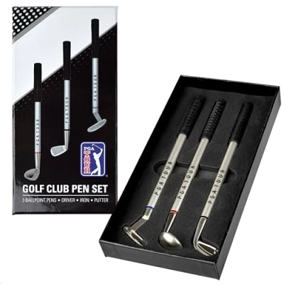 Image of PGA Tour 3 Piece Golf Pen Gift Set,silver