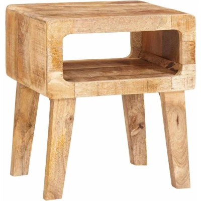 Image of vidaXL End Tables with Shelf Solid mango wood