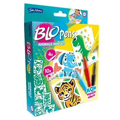 Image of John Adams BLOPENS Animal Mini Kit: Blow airbrush effects! Arts &amp; Crafts Ages 4+