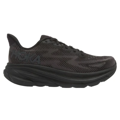 Image of HOKA Clifton 9 Neutral running shoes, Women&#039;s, Size: 7, Black Textile/synthetics