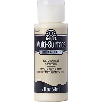 Image of Plaid FolkArt Multi Surface Paint Colours Listed 59ml (2oz) Champagne