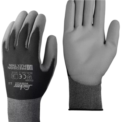 Image of Snickers Precision Flex Light Gloves Black/Rock Grey 12