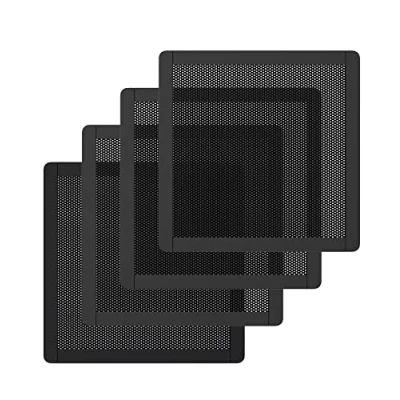 Image of MoKo 120 x 120mm PC Case Magnetic Dust Mesh Filter, 0.5mm PVC Hole Computer Cooler Fan Frame Dustproof Filter Cover Grills for 4PCS