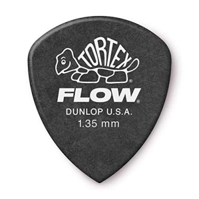 Image of DUNLOP TORTEX® FLOW® PICKS Standard 1.35 mm Grey (Set of 12 pieces)