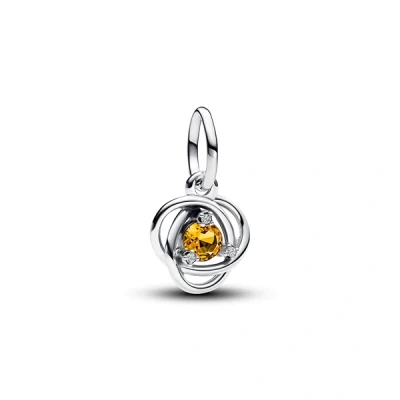 Image of Pandora November Birthstone Eternity Circle Dangle Charm