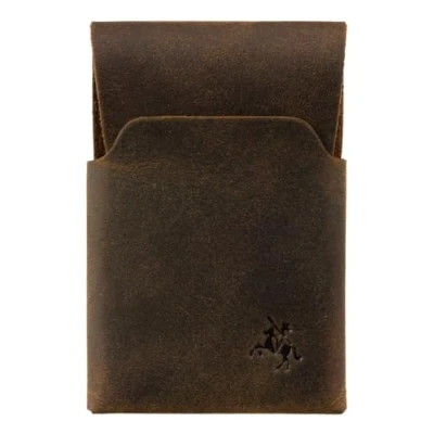 Image of Visconti Raw Collection Origami Leather Micro Cash/Card Wallet RW50 Oil Tan
