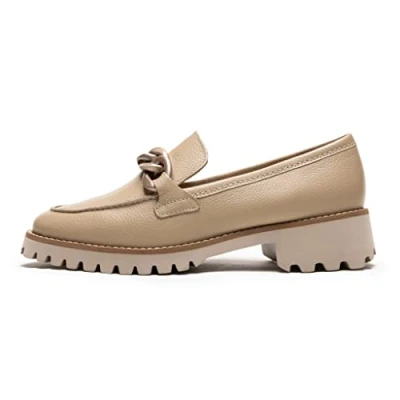 Image of ARA Women&#039;s Kent Loafer, Beige 048097, 6.5 UK