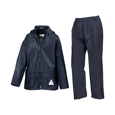 Image of Result R95JY Kids Waterproof Jacket and Trouser Set Navy 7 8 Years