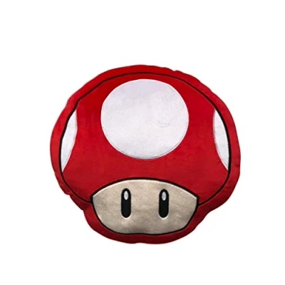 Image of Nemesis Now Super Mario Mushroom Cushion 40cm, Red