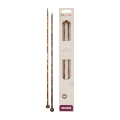 Image of KnitPro KP20234 30 cm x 5 mm Symfonie Single Pointed Needles, Multi Color