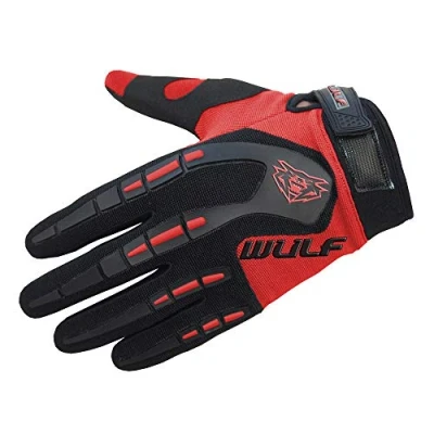 Image of Wulfsport Adult Attack Motocross Gloves MX Motorcycle Motorbike Red L