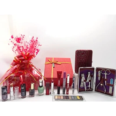 Image of Beauty Bundle For Women, Make Up Gift Hamper, Bundle, Manicure Tool Set Hamper Women