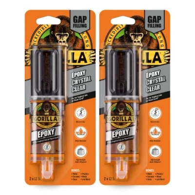 Image of Gorilla 6044004 Epoxy (2 Pack), Clear, 25ml