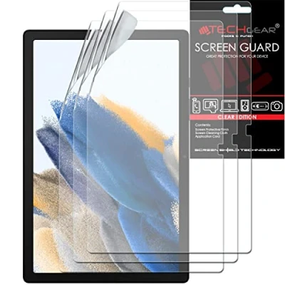 Image of TECHGEAR 3 Pack Galaxy Tab A8 10.5&quot; Screen Protectors (SM X200 / SM X205), Ultra CLEAR Protector Guard Cover Designed for Samsung 2022