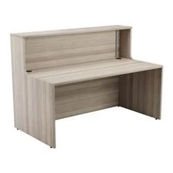 Image of Lento Reception Unit 1400 Grey Oak Sides with Top RCA1400GOGO