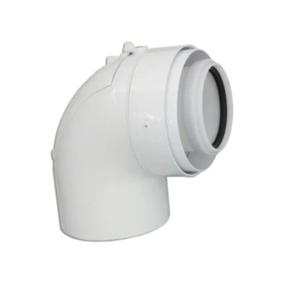 Image of Viessmann 87 Deg Balanced Flue Elbow (110/150mm) 7721010.