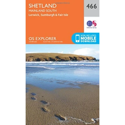 Image of Explorer 466 Shetland Mainland South Map With Digital Version