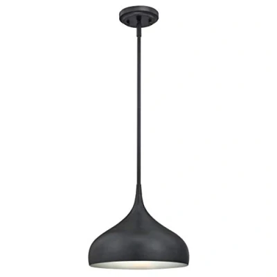 Image of 63294 One Light Indoor Pendant, Matte Brushed Gun Metal Finish