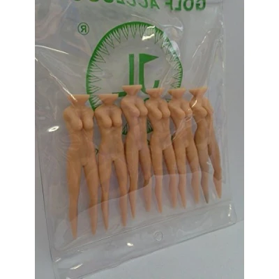 Image of JL golf Set of 10 Novelty nude lady tees. Joke Xmas gift Stag party