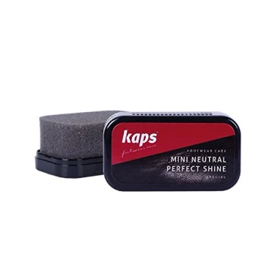 Image of Kaps Travel Sponge For Leather Shoes, Transparent, Shine And Cleaning, Mini Perfect by