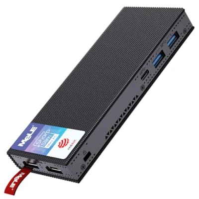 Image of MeLE Fanless Mini PC Stick PCG02 Pro Celeron N5105 8GB 256GB, Micro on a Dual 4K HDR HDMI, Business IoT Portable Desktop Support PD3.0/Ethernet/PXE/Auto Power