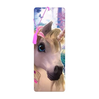 Image of 3D LiveLife Bookmark Cute Uni from Deluxebase. A Unicorn with lenticular Artwork Licensed Renowned Artist David Penfound