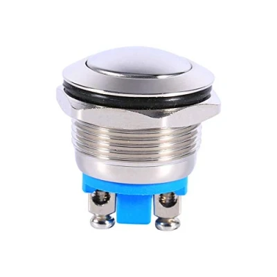 Image of Momentary Push Button Switch, 12V 3A Waterproof Switch Car Horn Air IP65 IK08 19mm (1 Pcs)