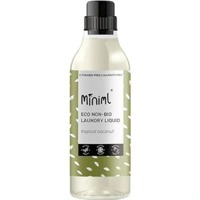 Image of Miniml Eco Laundry Liquid Washing Detergent 1L Natural Non Bio Coconut Scented Clothes and Fabric Softener for Machine or Delicate Hand Cleaning 100% Vegan &amp; Cruelty Free (33 Washes)