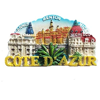 Image of Cannes Menton Negresco Cote d&#039;Azur France 3D Fridge Magnet, Home &amp; Kitchen decoration magnetic sticker refrigerator magnet travel souvenir gift