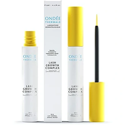 Image of Eyelash Serum &amp; Eyebrow Growth Boosting Lash Serum, 35% Thicker Lashes, Natural Eye Growth, Grande with Hyaluronic Acid and Vitamins B E, UK