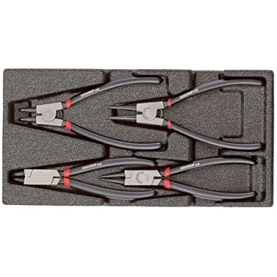 Image of GEDORE Red R22150017 Circlip Pliers Set in 1/3 Foam Module 4 Piece