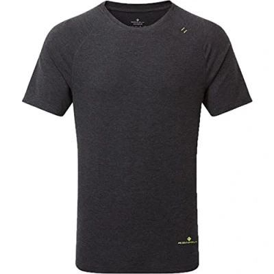 Image of Ronhill Running, Men&#039;s Tech Tencel S/S Tee, Black Marl, S