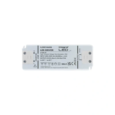 Image of LED Driver Super Slim Non Dimmable 24V DC IP20 75W Integral
