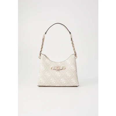 Image of Guess IZZY TOP ZIP Shoulder BAG Handbag, Women&#039;s, Size: One Size, Sand logo