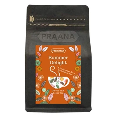 Image of PRAANA Tea Summer Delight Fruit Tisane, 100 g