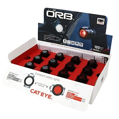 Image of CatEye Orb Front &amp; rear Bike Light Kit: and lights in a retail box kit