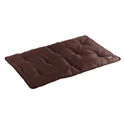 Image of Ferplast Dog Mat &amp; Cat Bed Small Washable Mattress Waterproof Scratchproof For Cars, Houses, Kennels and Baskets Soft Jolly 65 x 48 CM, SM, BROWN