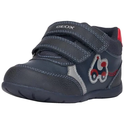 Image of Geox Baby B ELTHAN BOY A Sneaker, Navy Red, 3 UK Child