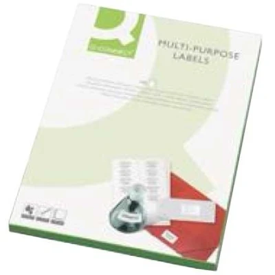 Image of Q Connect Multipurpose Labels 38.1x21.2mm 65 Per Sheet White (6500 Pack) KF01130